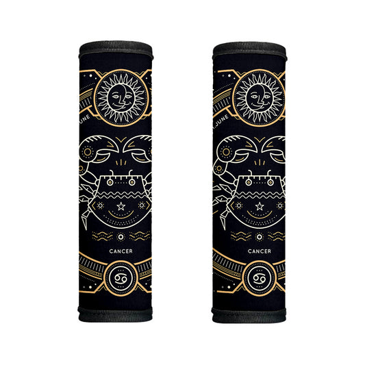 Vintage Cancer Zodiac Sign Print Handle Covers