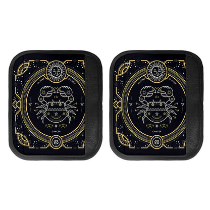 Vintage Cancer Zodiac Sign Print Handle Covers