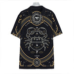 Vintage Cancer Zodiac Sign Print Hawaiian Shirt