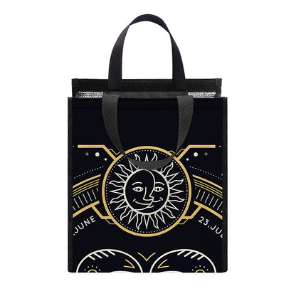 Vintage Cancer Zodiac Sign Print Insulated Lunch Tote