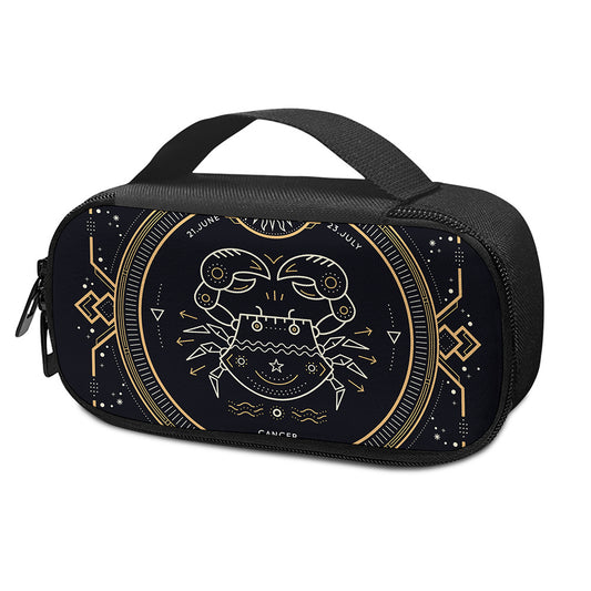 Vintage Cancer Zodiac Sign Print Insulin Cooler Travel Case