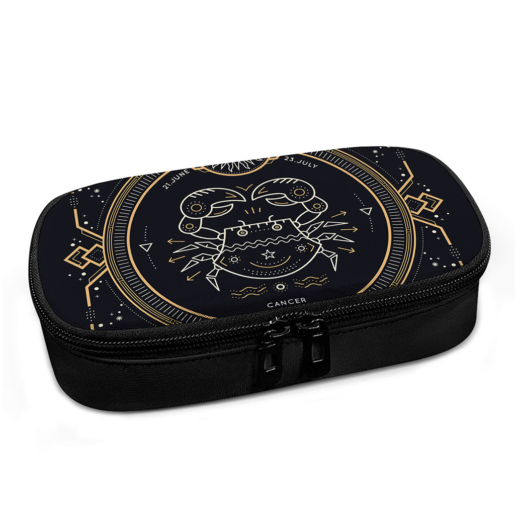 Vintage Cancer Zodiac Sign Print Insulin Cooler Travel Case