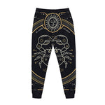 Vintage Cancer Zodiac Sign Print Jogger Pants