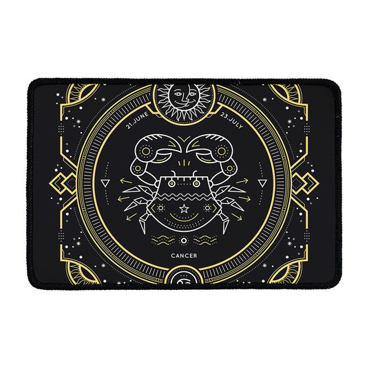Vintage Cancer Zodiac Sign Print Kitchen Mat