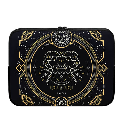 Vintage Cancer Zodiac Sign Print Laptop Sleeve