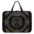 Vintage Cancer Zodiac Sign Print Laptop Sleeve With Handle