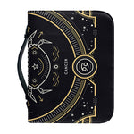 Vintage Cancer Zodiac Sign Print Leather Bible Cover