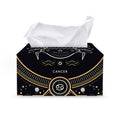 Vintage Cancer Zodiac Sign Print Leather Tissue Box Cover