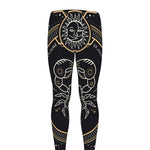 Vintage Cancer Zodiac Sign Print Men's leggings