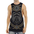 Vintage Cancer Zodiac Sign Print Men's Muscle Tank Top