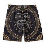 Vintage Cancer Zodiac Sign Print Men's Swim Trunks