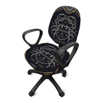 Vintage Cancer Zodiac Sign Print Office Chair Cover