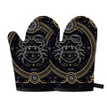 Vintage Cancer Zodiac Sign Print Oven Mitts