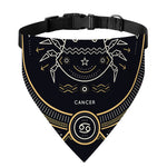 Vintage Cancer Zodiac Sign Print Over The Collar Dog Bandana