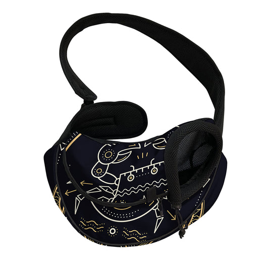 Vintage Cancer Zodiac Sign Print Pet Sling Carrier