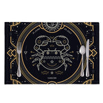 Vintage Cancer Zodiac Sign Print Placemat
