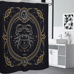 Vintage Cancer Zodiac Sign Print Premium Shower Curtain