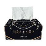 Vintage Cancer Zodiac Sign Print Rectangle Tissue Box Cover