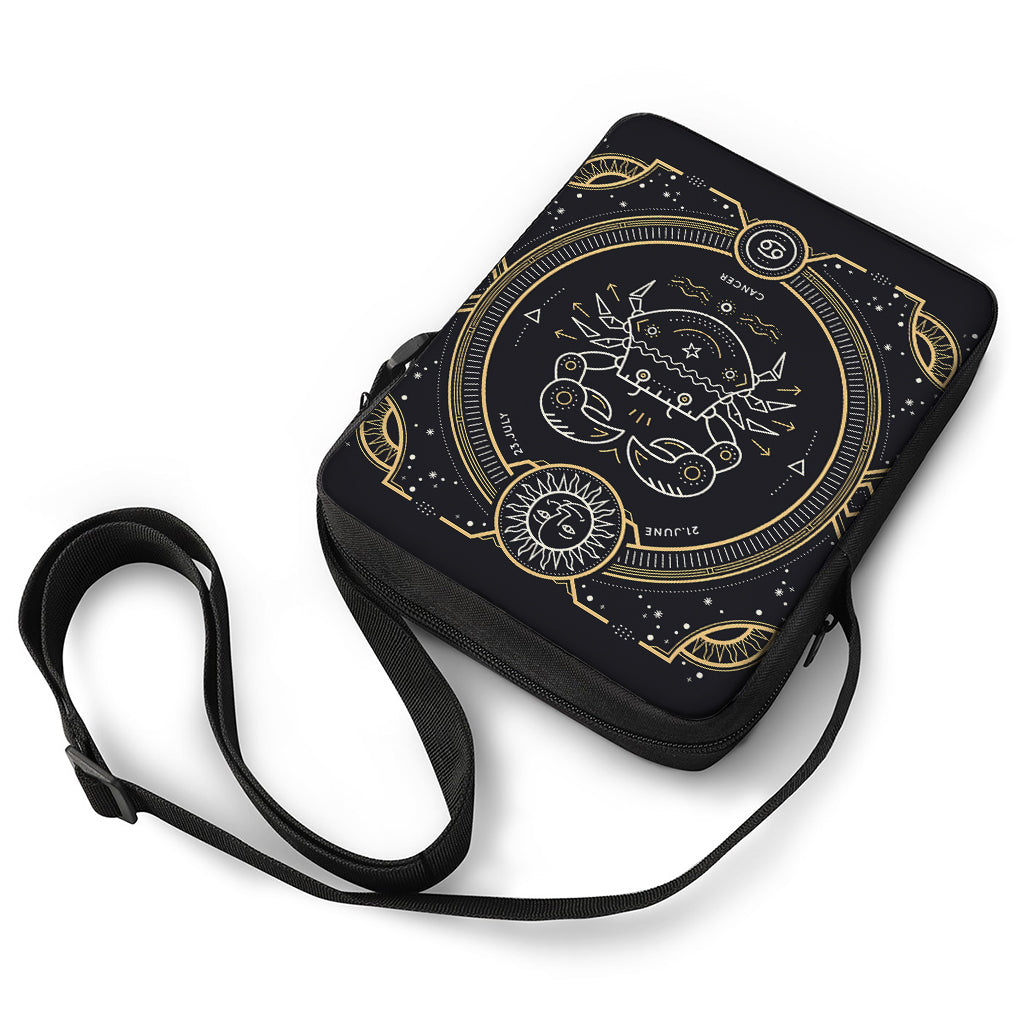 Vintage Cancer Zodiac Sign Print Rectangular Crossbody Bag