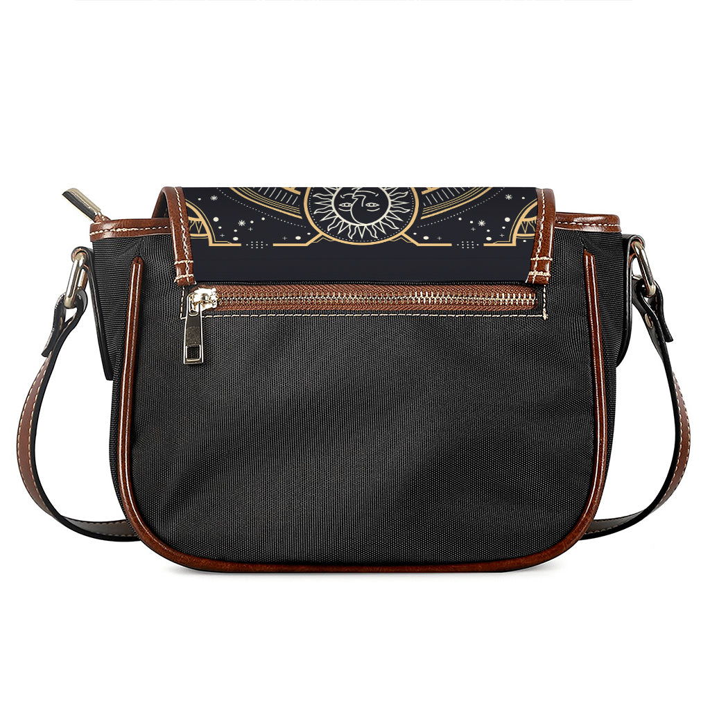 Vintage Cancer Zodiac Sign Print Saddle Bag
