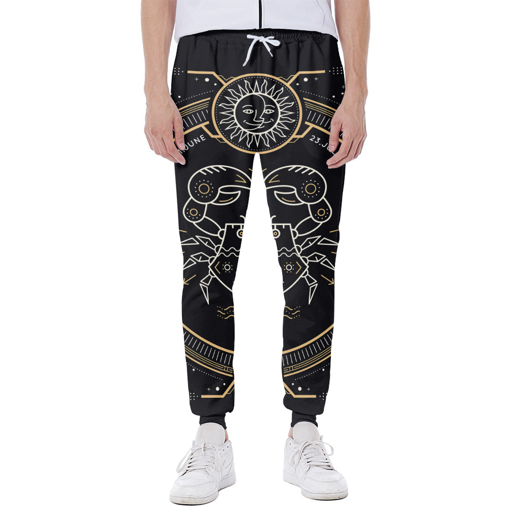 Vintage Cancer Zodiac Sign Print Scuba Joggers