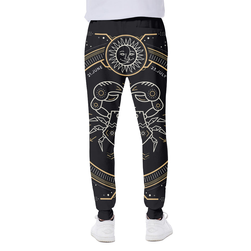 Vintage Cancer Zodiac Sign Print Scuba Joggers