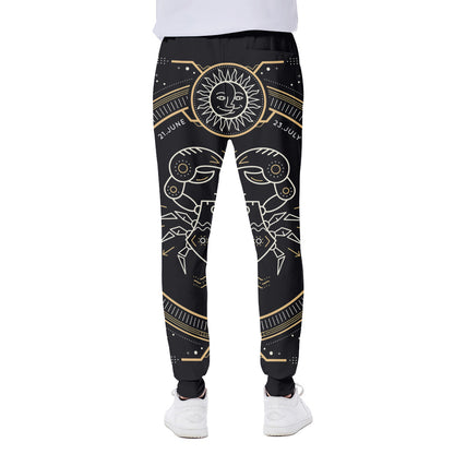 Vintage Cancer Zodiac Sign Print Scuba Joggers