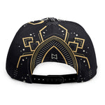 Vintage Cancer Zodiac Sign Print Snapback Cap