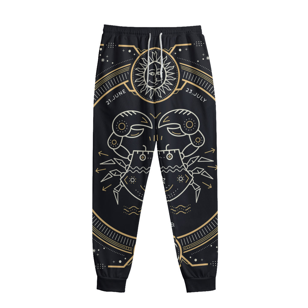Vintage Cancer Zodiac Sign Print Sweatpants