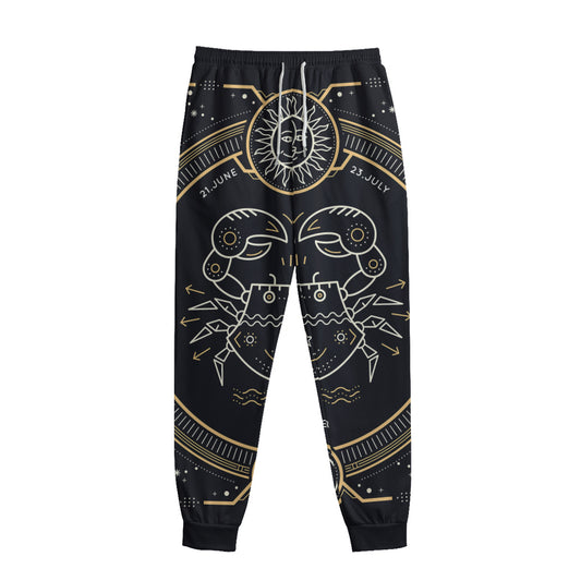 Vintage Cancer Zodiac Sign Print Sweatpants