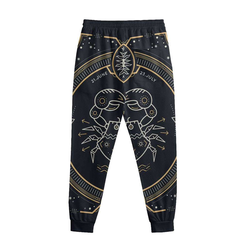 Vintage Cancer Zodiac Sign Print Sweatpants