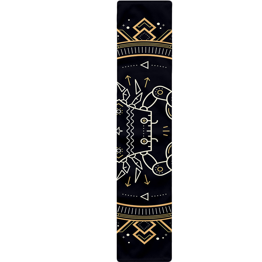 Vintage Cancer Zodiac Sign Print Table Runner