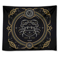 Vintage Cancer Zodiac Sign Print Tapestry