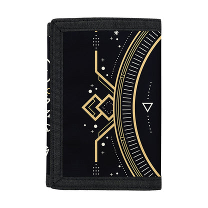 Vintage Cancer Zodiac Sign Print Trifold Wallet