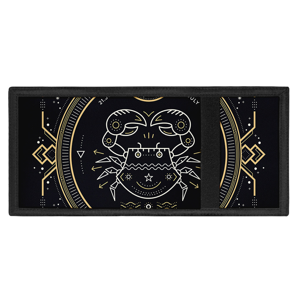Vintage Cancer Zodiac Sign Print Trifold Wallet