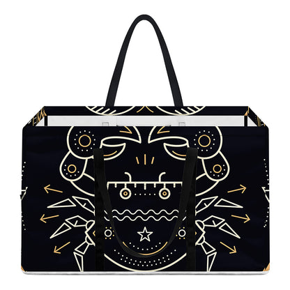 Vintage Cancer Zodiac Sign Print Utility Tote Bag