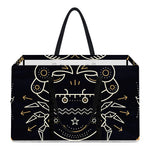Vintage Cancer Zodiac Sign Print Utility Tote Bag