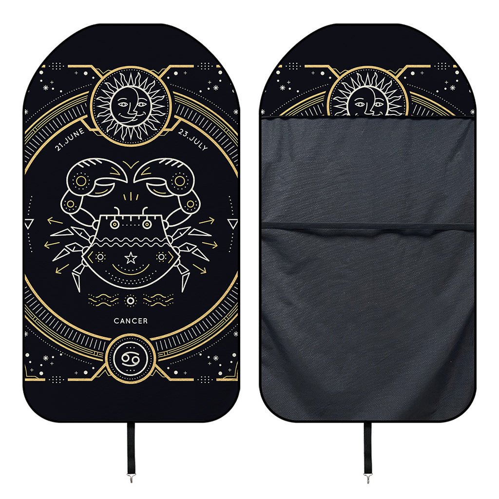 Vintage Cancer Zodiac Sign Print Waterproof Car Seat Cover