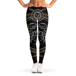 Vintage Cancer Zodiac Sign Print Women's Leggings