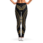 Vintage Cancer Zodiac Sign Print Women's Leggings