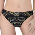 Vintage Cancer Zodiac Sign Print Women's Thong
