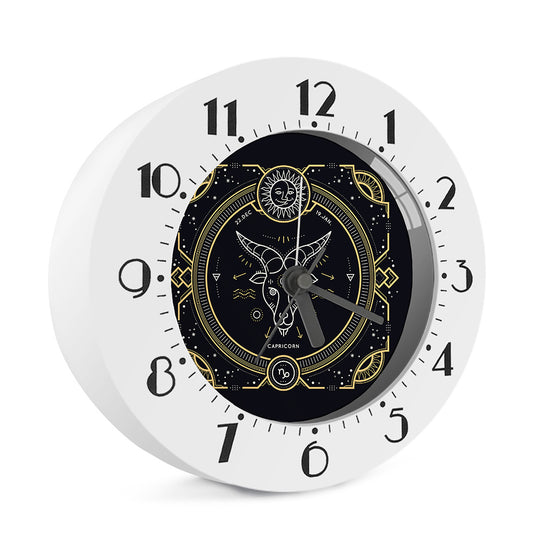 Vintage Capricorn Zodiac Sign Print Alarm Clock