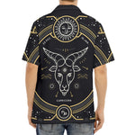 Vintage Capricorn Zodiac Sign Print Aloha Shirt