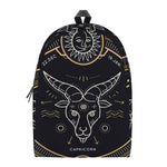 Vintage Capricorn Zodiac Sign Print Backpack