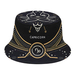 Vintage Capricorn Zodiac Sign Print Bucket Hat