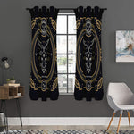 Vintage Capricorn Zodiac Sign Print Curtain