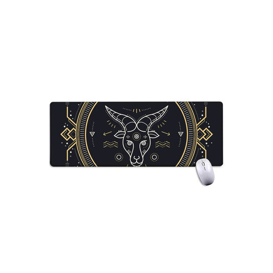 Vintage Capricorn Zodiac Sign Print Extended Mouse Pad