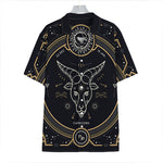 Vintage Capricorn Zodiac Sign Print Hawaiian Shirt