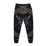 Vintage Capricorn Zodiac Sign Print Jogger Pants