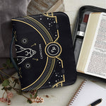 Vintage Capricorn Zodiac Sign Print Leather Bible Cover